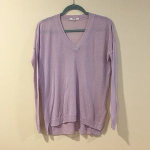 Madewell Lavender V Neck Sweater